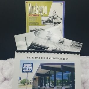 Muskegon,(Michigan)Stories, 2 Black & White Picture's and Calendar Bundle